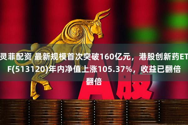 灵菲配资 最新规模首次突破160亿元，港股创新药ETF(513120)年内净值上涨105.37%，收益已翻倍